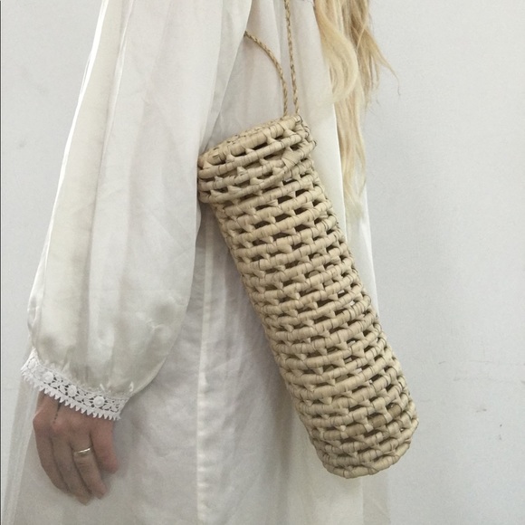 Vintage Rattan Bottle Carrier - Picture 1 of 2